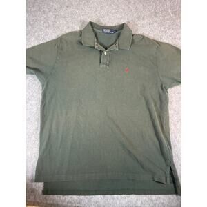 Polo Ralph Lauren Shirt Mens XL Green Classic Short Sleeve Preppy Golf Rugby
